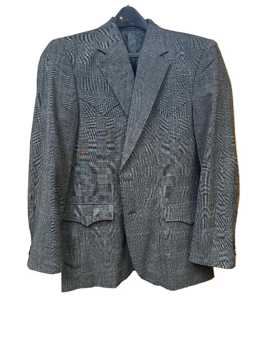 Circle S Blazer Sport Coat - Lubbock Grey and Black