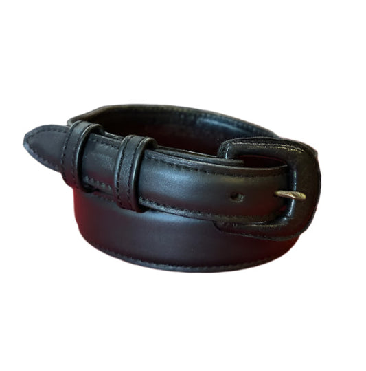 Vogt Classic Black Leather 1-1/4" Tapered to 1" Belt