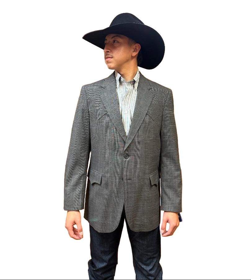Circle S Blazer Sport Coat - Lubbock Grey and Black