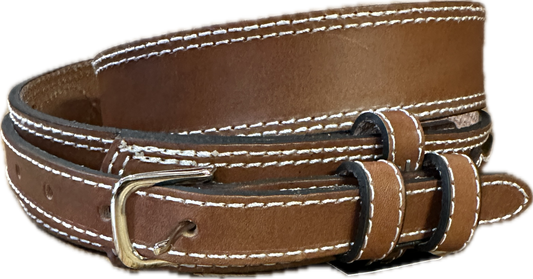 Stag Belts Brown Ranger Double Stitched