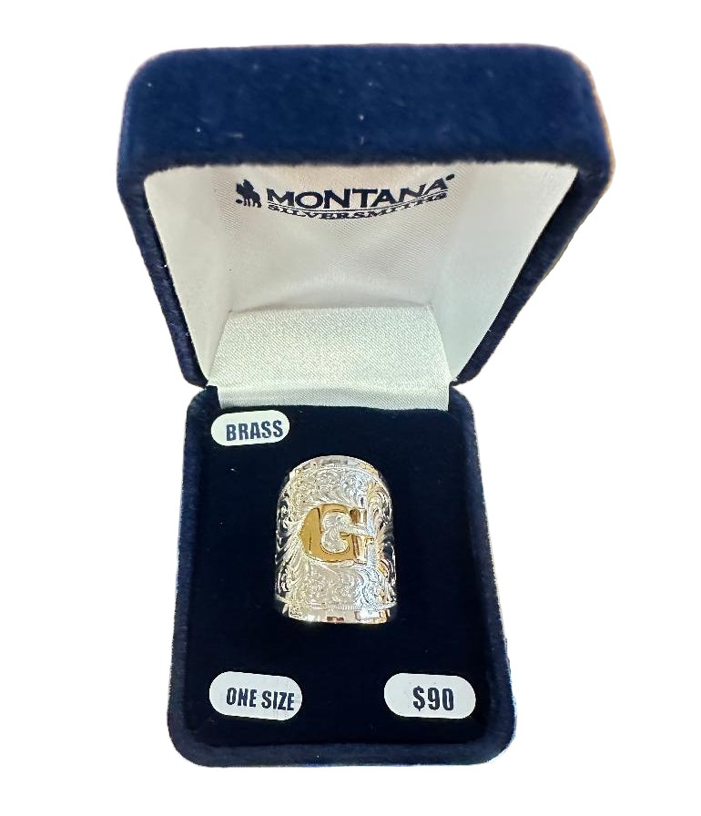 Montana Silversmith Out West Initial Ring