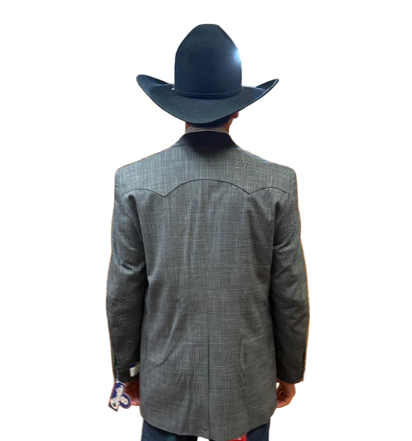 Circle S Blazer Sport Coat - Lubbock Grey and Black