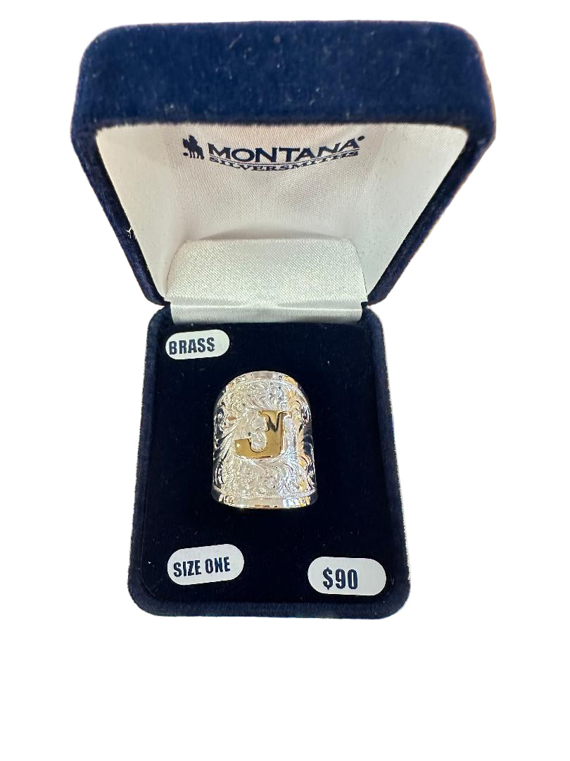 Montana Silversmith Out West Initial Ring