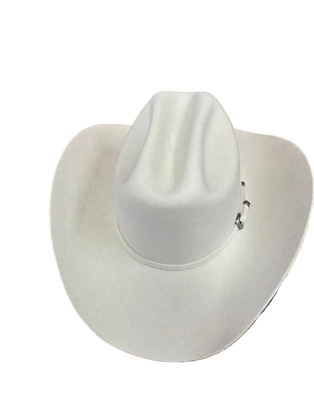 Serratelli Hats Cody 3X Wool Hat in Bone and 4" Brim