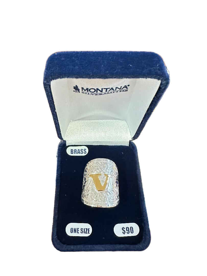 Montana Silversmith Out West Initial Ring
