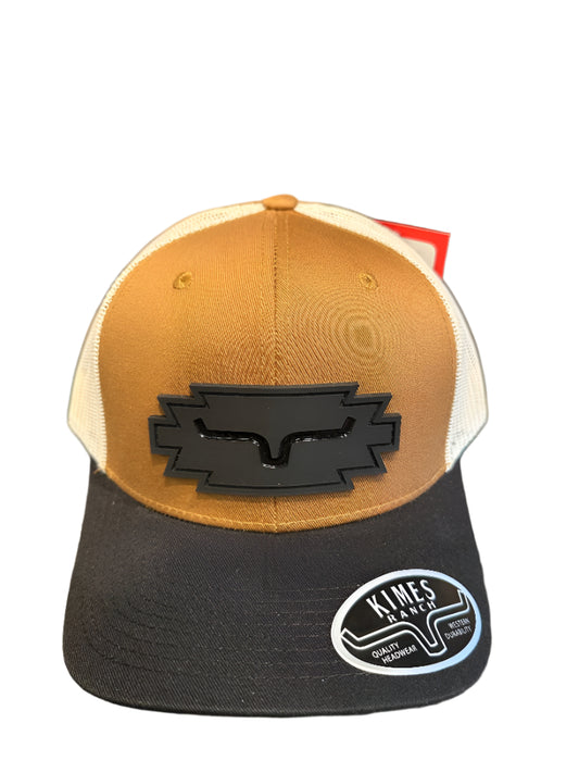 Kimes Ranch Ball Cap - Jerico Brown with Black Logo Patch