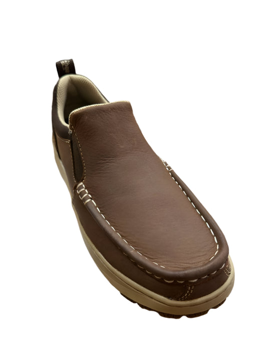 Rocky Brands Men's Mocc Toe Slip-On Brown Shoes