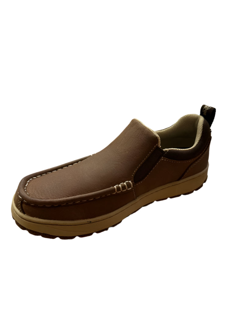 Rocky Brands Men's Mocc Toe Slip-On Brown Shoes