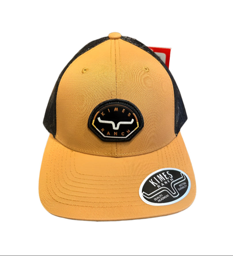 Kimes Ranch Ball Cap - Danby Brown with Logo Patch