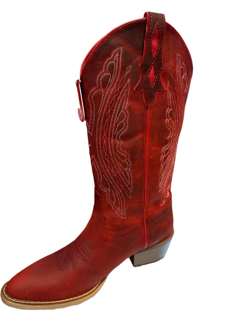 Justin Boots Women's Renie Classic Red Water Buffalo Boots