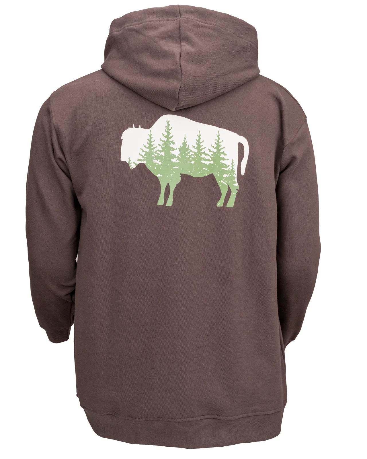 Outback Trading Company Men's Wayne Buffalo Brown Hoodie