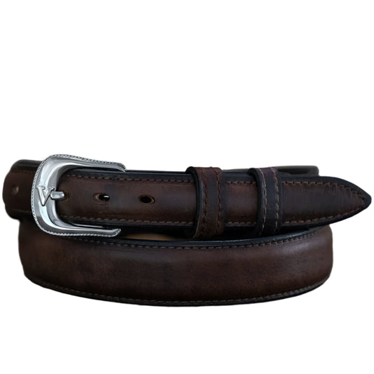 Vogt Smooth Bison Pull-Up in Brown 1-1/4" Tapered to 1" Belt