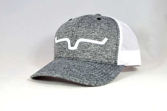 Kimes Ranch Ball Cap - Weekly Trucker "Grey Heather"